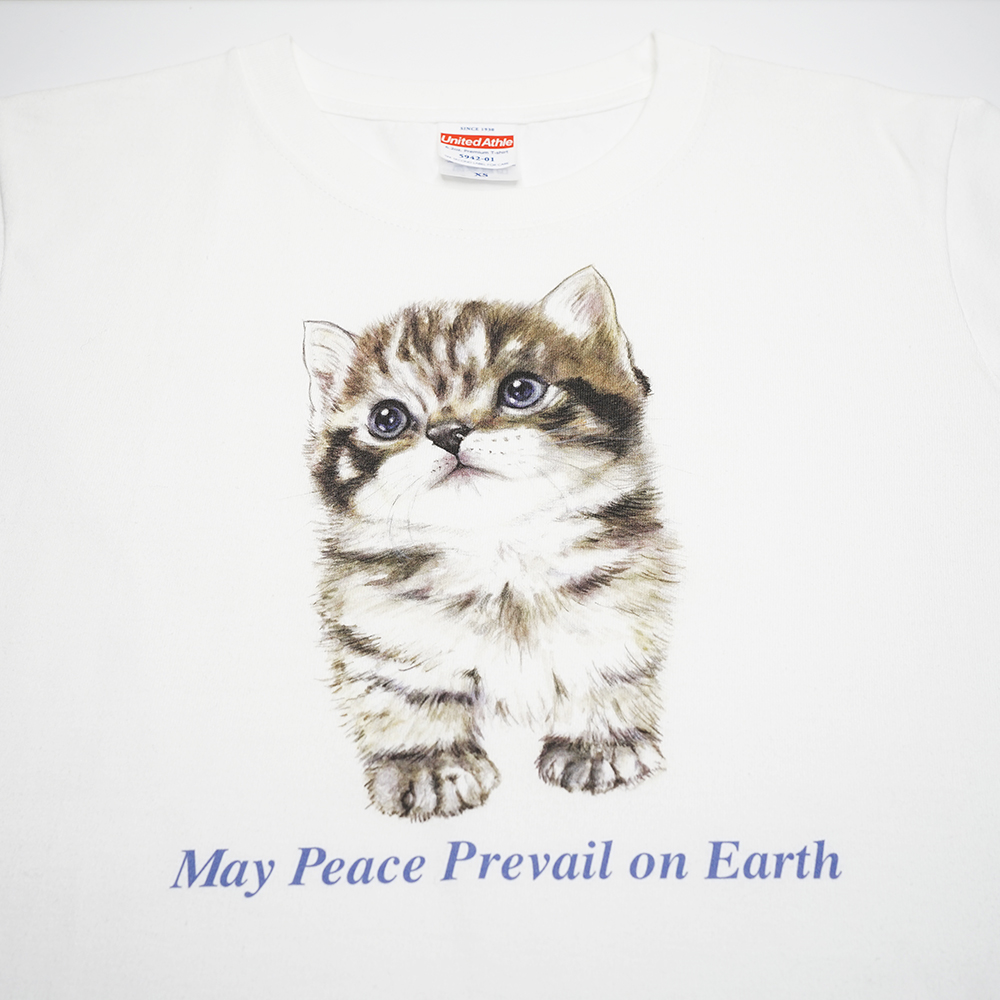 ガーメントプリンターで印刷したイラストレーターYukie NakazawaのオリジナルTシャツ